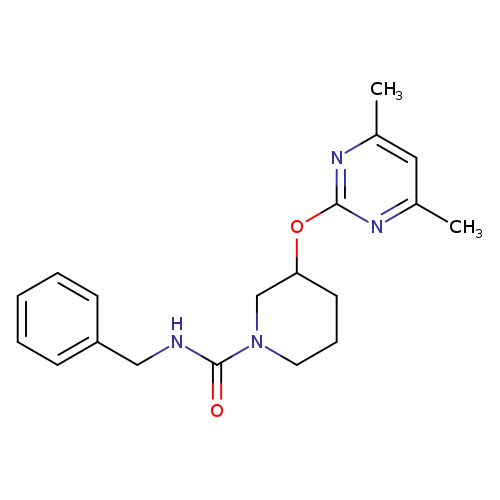 N-benzyl-3-[(4,6-dimethylpyrimidin-2-yl)oxy]piperidine-1-carboxamide