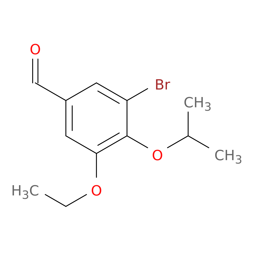 3-bromo-5-ethoxy-4-(propan-2-yloxy)benzaldehyde