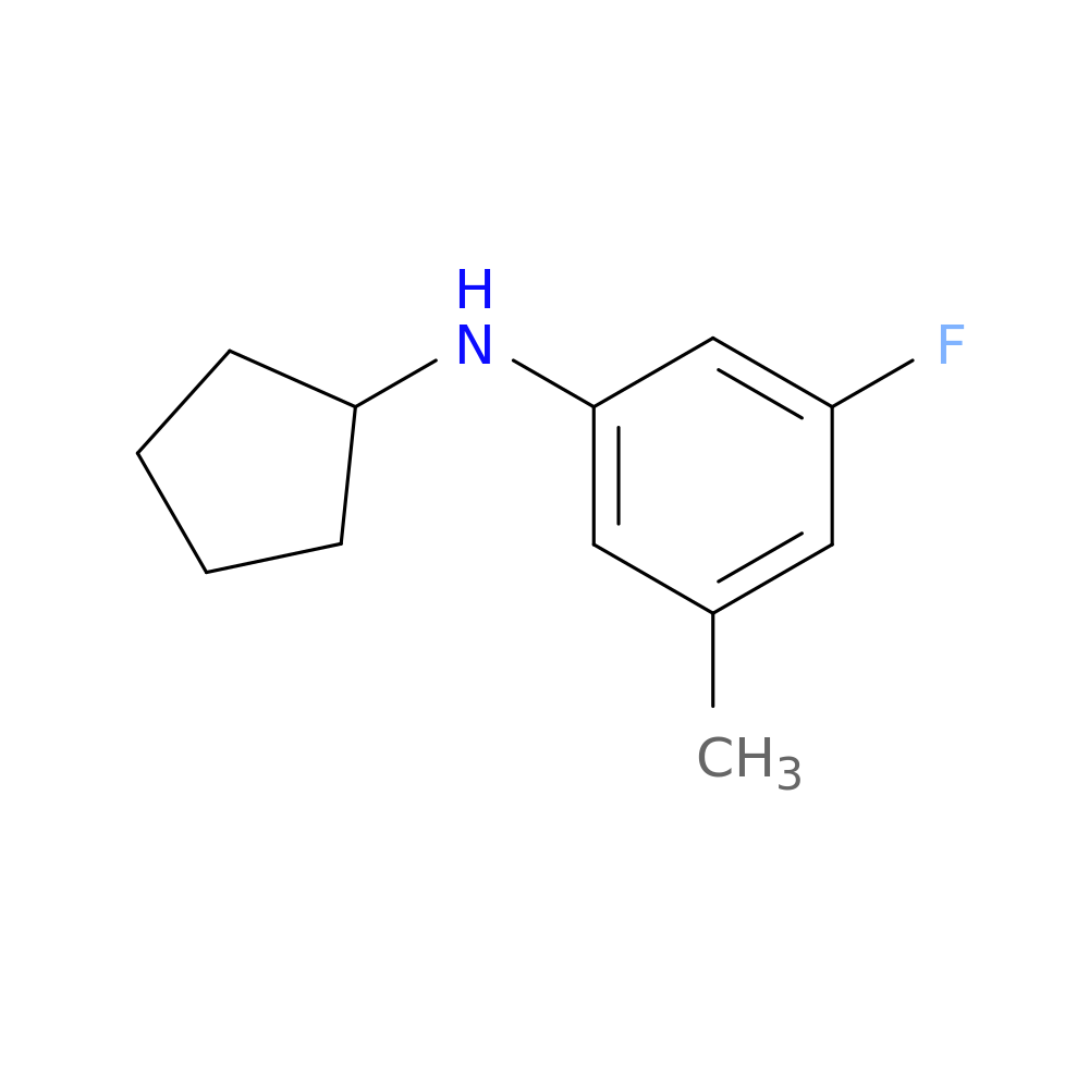 N-cyclopentyl-3-fluoro-5-methylaniline