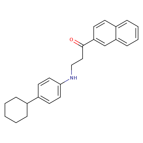3-[(4-cyclohexylphenyl)amino]-1-(naphthalen-2-yl)propan-1-one