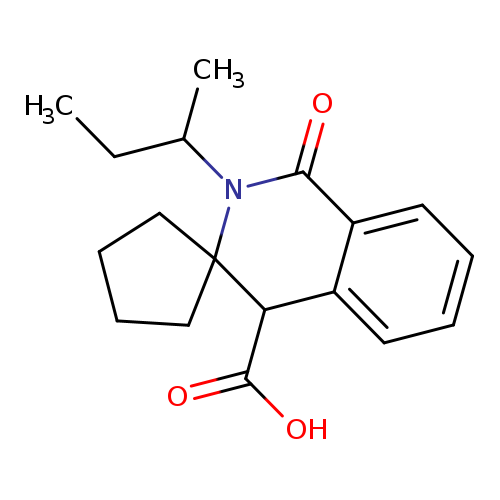 2'-Sec-butyl-1'-oxo-1',4'-dihydro-2'h-spiro[cyclopentane-1,3'-isoquinoline]-4'-carboxylic acid