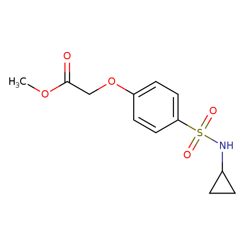 Methyl (4-[(cyclopropylamino)sulfonyl]phenoxy)acetate