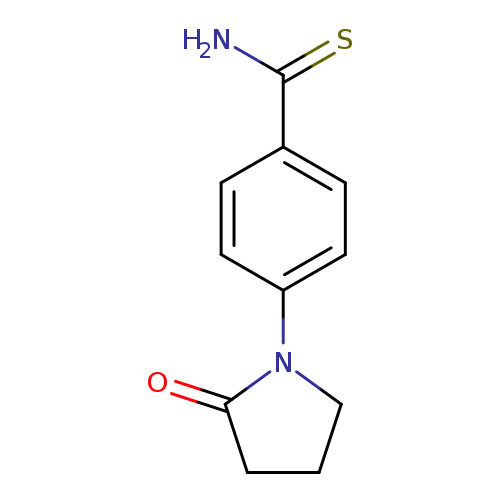 4-(2-oxopyrrolidin-1-yl)benzene-1-carbothioamide