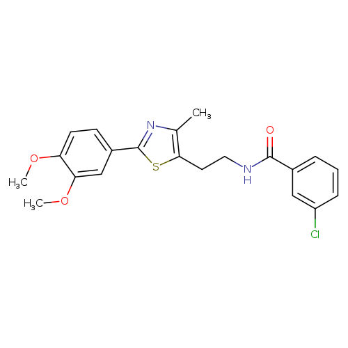 3-chloro-N-{2-[2-(3,4-dimethoxyphenyl)-4-methyl-1,3-thiazol-5-yl]ethyl}benzamide