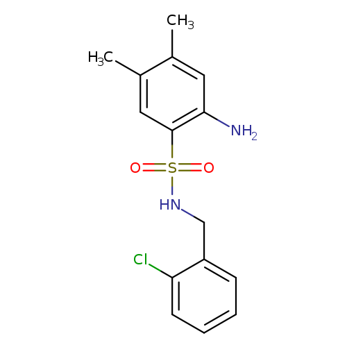 2-amino-N-[(2-chlorophenyl)methyl]-4,5-dimethylbenzene-1-sulfonamide