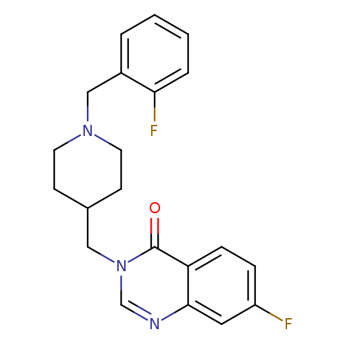 7-fluoro-3-({1-[(2-fluorophenyl)methyl]piperidin-4-yl}methyl)-3,4-dihydroquinazolin-4-one