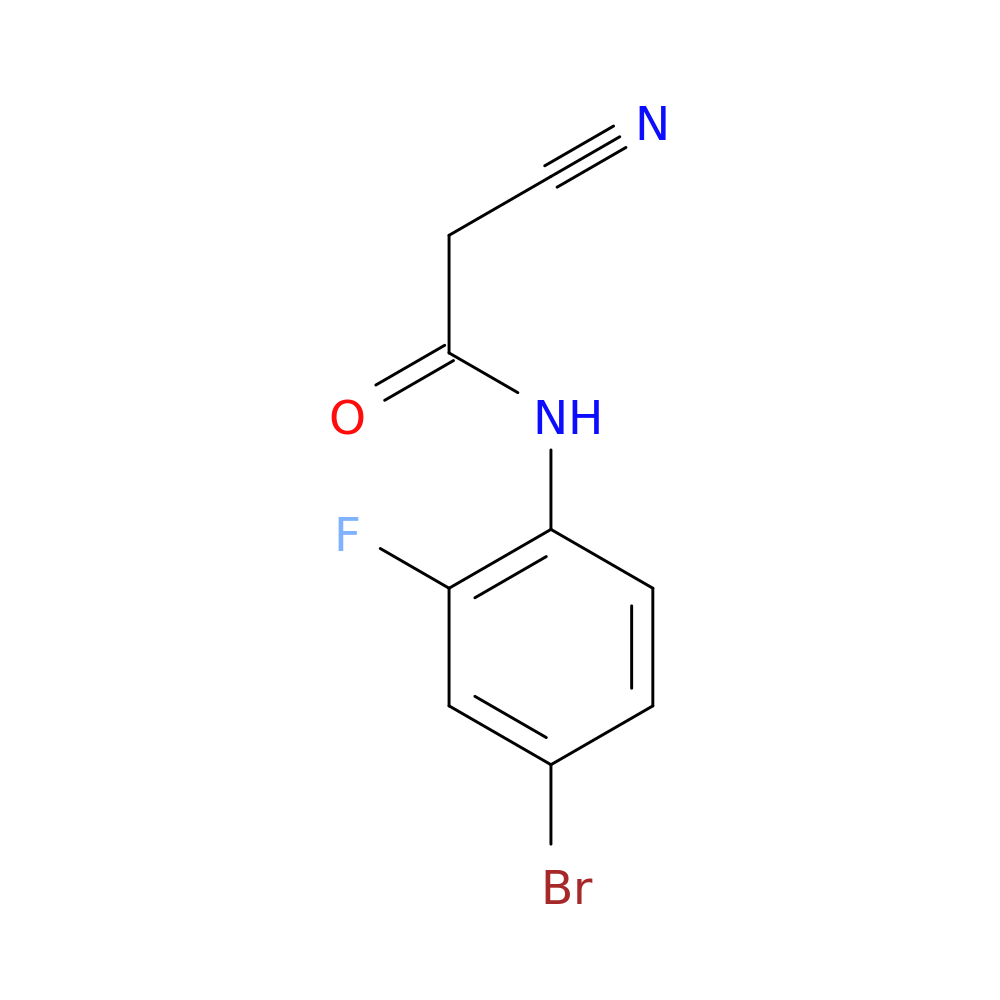 N-(4-bromo-2-fluorophenyl)-2-cyanoacetamide