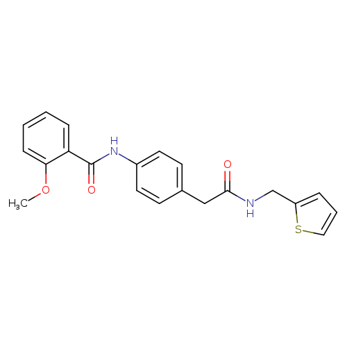 2-methoxy-N-[4-({[(thiophen-2-yl)methyl]carbamoyl}methyl)phenyl]benzamide