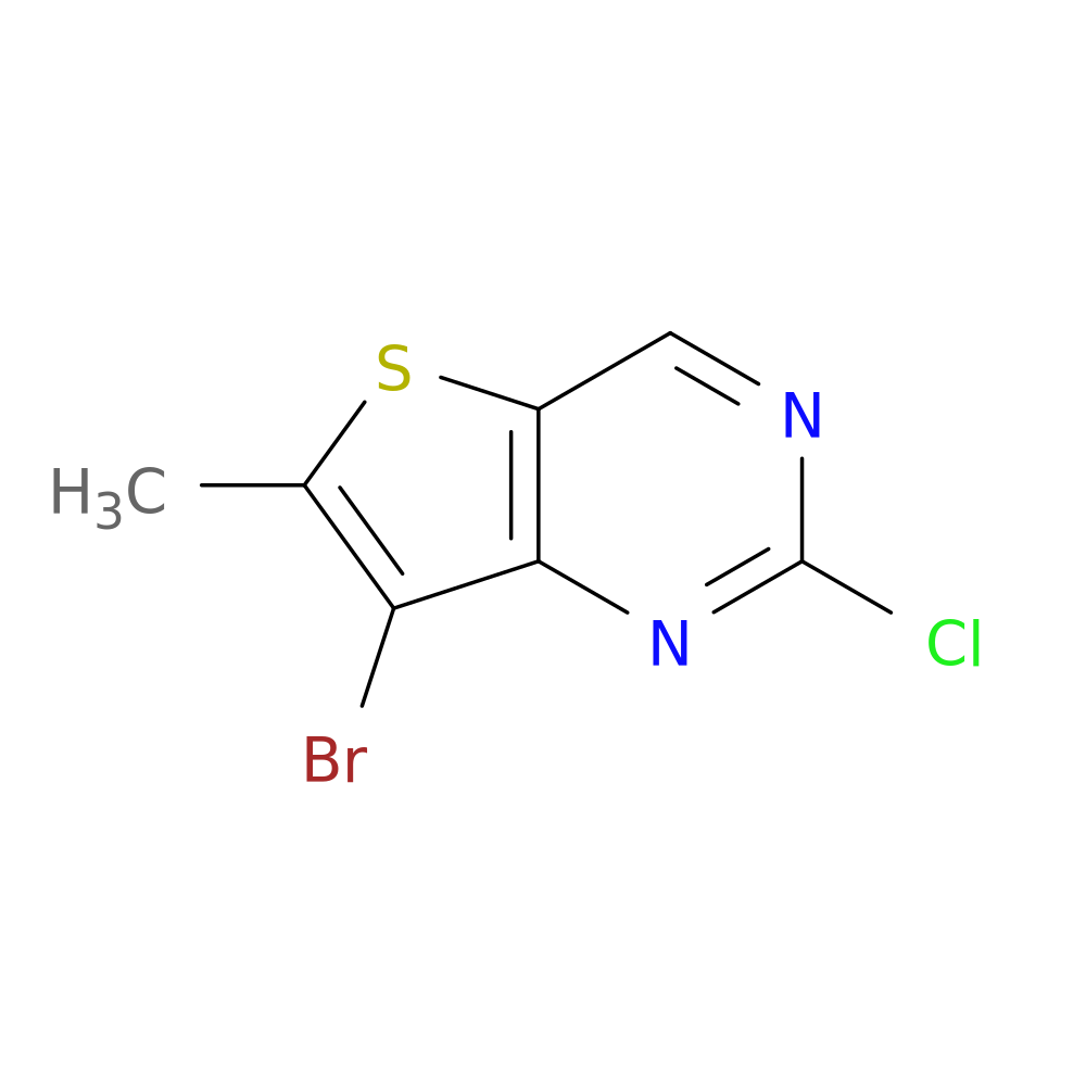 7-bromo-2-chloro-6-methylthieno[3,2-d]pyrimidine
