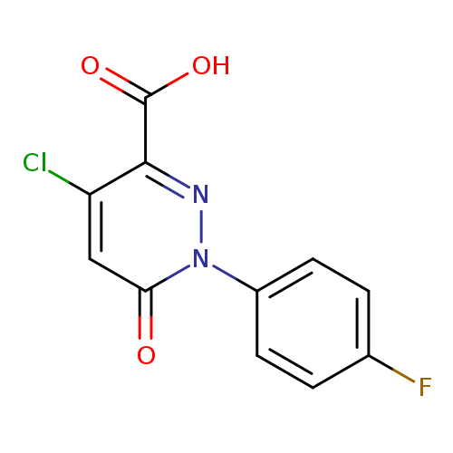 4-chloro-1-(4-fluorophenyl)-6-oxo-1,6-dihydropyridazine-3-carboxylic acid