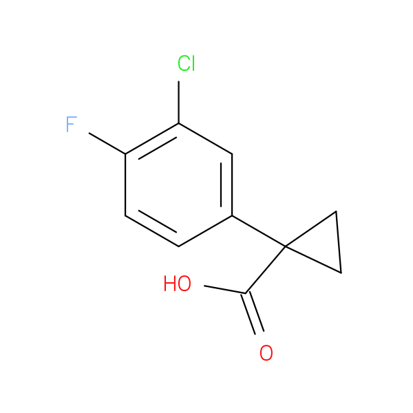 1-(3-chloro-4-fluorophenyl)cyclopropane-1-carboxylic acid