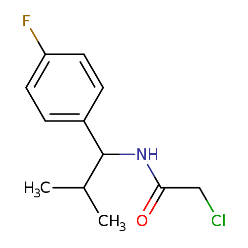 2-chloro-N-[1-(4-fluorophenyl)-2-methylpropyl]acetamide