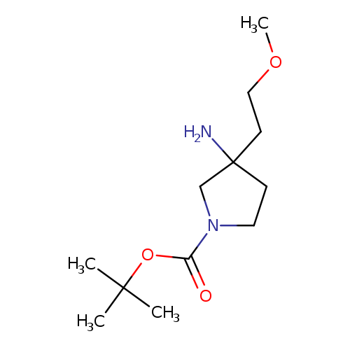 tert-butyl3-amino-3-(2-methoxyethyl)pyrrolidine-1-carboxylate