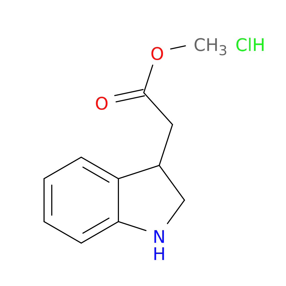 methyl 2-(2,3-dihydro-1H-indol-3-yl)acetate hydrochloride