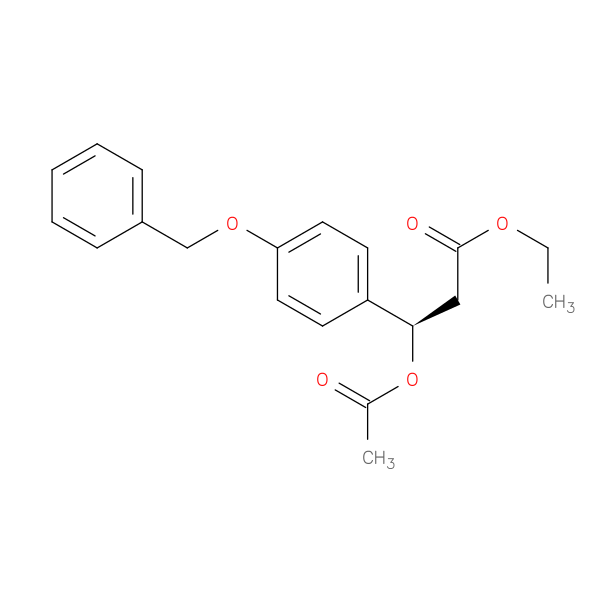 ethyl (3R)-3-(acetyloxy)-3-[4-(benzyloxy)phenyl]propanoate