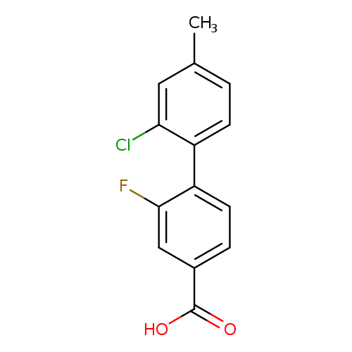 4-(2-Chloro-4-methylphenyl)-3-fluorobenzoic acid