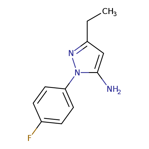 5-ethyl-2-(4-fluorophenyl)pyrazol-3-amine