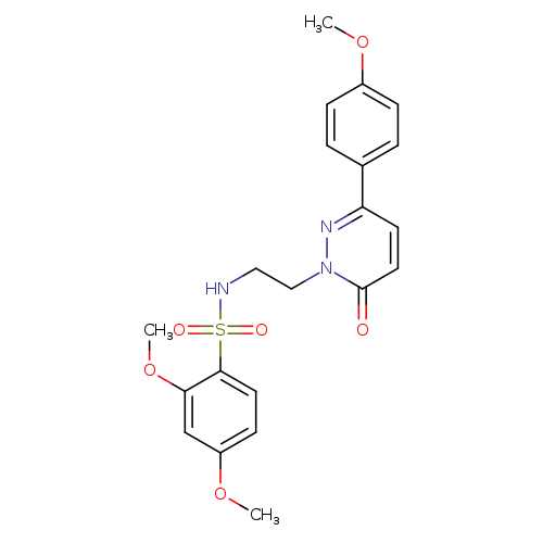 2,4-dimethoxy-N-{2-[3-(4-methoxyphenyl)-6-oxo-1,6-dihydropyridazin-1-yl]ethyl}benzene-1-sulfonamide