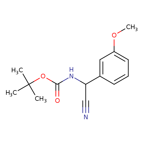 tert-butyl N-[cyano(3-methoxyphenyl)methyl]carbamate