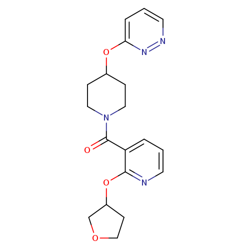 3-({1-[2-(oxolan-3-yloxy)pyridine-3-carbonyl]piperidin-4-yl}oxy)pyridazine