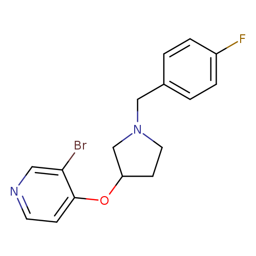 3-bromo-4-({1-[(4-fluorophenyl)methyl]pyrrolidin-3-yl}oxy)pyridine