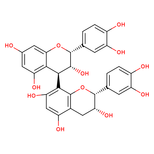 [4,8'-Bi-2H-1-benzopyran]-3,3',5,5',7,7'-hexol, 2,2'-bis(3,4-dihydroxyphenyl)-3,3',4,4'-tetrahydro-, (2R,2'R,3R,3'R,4R)-