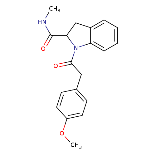 1-[2-(4-methoxyphenyl)acetyl]-N-methyl-2,3-dihydro-1H-indole-2-carboxamide