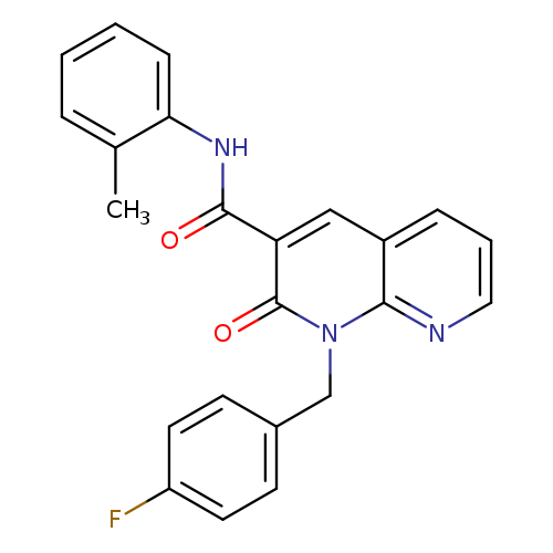 1-[(4-fluorophenyl)methyl]-N-(2-methylphenyl)-2-oxo-1,2-dihydro-1,8-naphthyridine-3-carboxamide