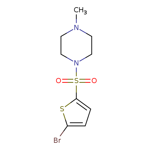 1-[(5-bromo-2-thienyl)sulfonyl]-4-methylpiperazine