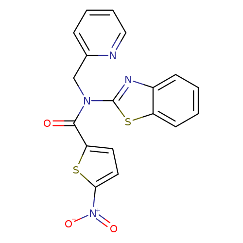 N-(1,3-benzothiazol-2-yl)-5-nitro-N-[(pyridin-2-yl)methyl]thiophene-2-carboxamide