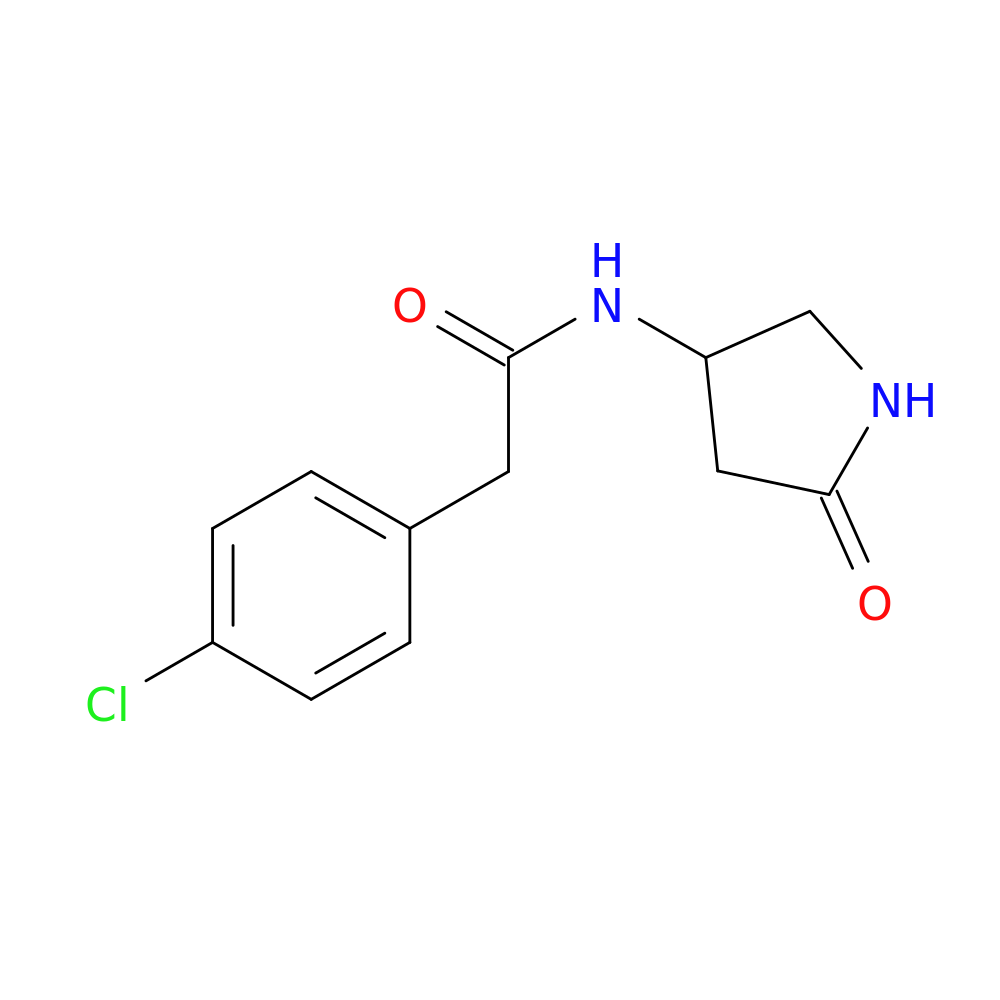 2-(4-chlorophenyl)-N-(5-oxopyrrolidin-3-yl)acetamide