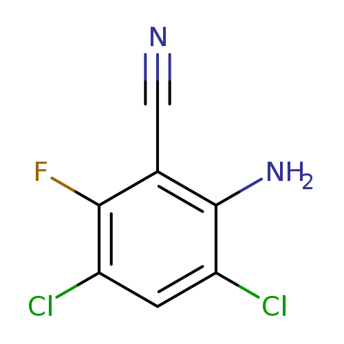2-Amino-3,5-dichloro-6-fluorobenzonitrile