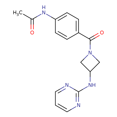 N-(4-{3-[(pyrimidin-2-yl)amino]azetidine-1-carbonyl}phenyl)acetamide