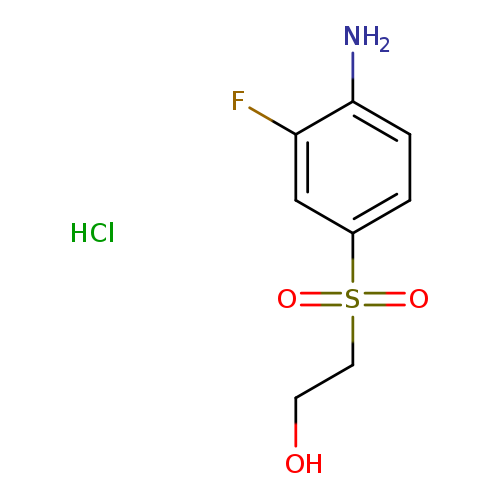 2-(4-amino-3-fluorobenzenesulfonyl)ethan-1-ol hydrochloride