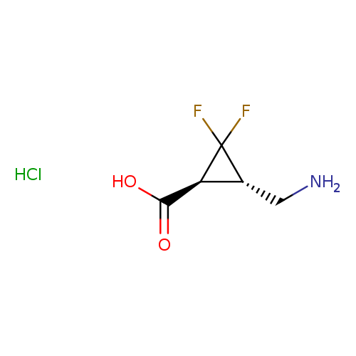 rac-(1R,3R)-3-(aminomethyl)-2,2-difluorocyclopropane-1-carboxylic acid hydrochloride, trans