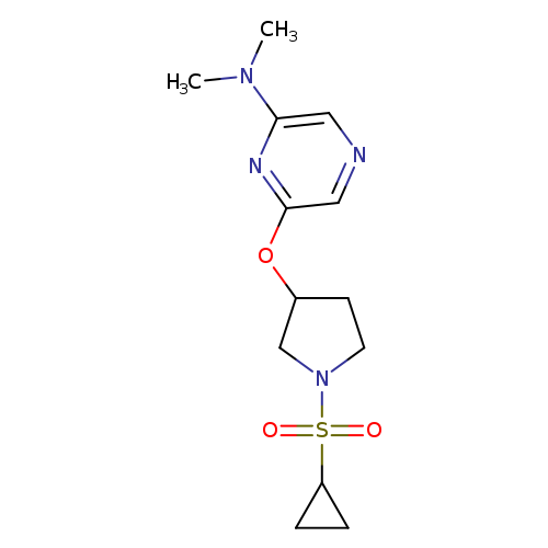 6-{[1-(cyclopropanesulfonyl)pyrrolidin-3-yl]oxy}-N,N-dimethylpyrazin-2-amine