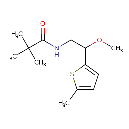 N-[2-methoxy-2-(5-methylthiophen-2-yl)ethyl]-2,2-dimethylpropanamide