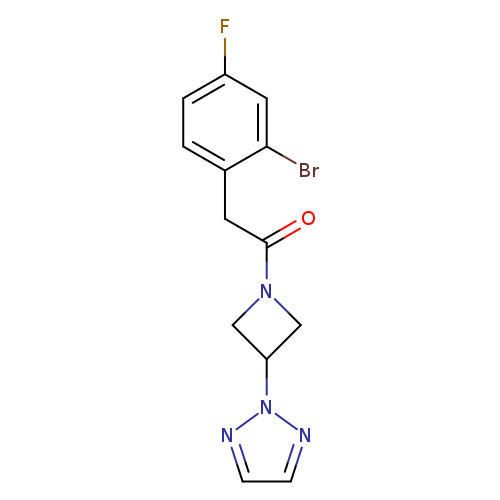2-(2-bromo-4-fluorophenyl)-1-[3-(2H-1,2,3-triazol-2-yl)azetidin-1-yl]ethan-1-one
