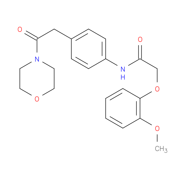 2-(2-methoxyphenoxy)-N-{4-[2-(morpholin-4-yl)-2-oxoethyl]phenyl}acetamide