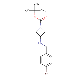 1-Azetidinecarboxylicacid, 3-[[(4-bromophenyl)methyl]amino]-, 1,1-dimethylethyl ester