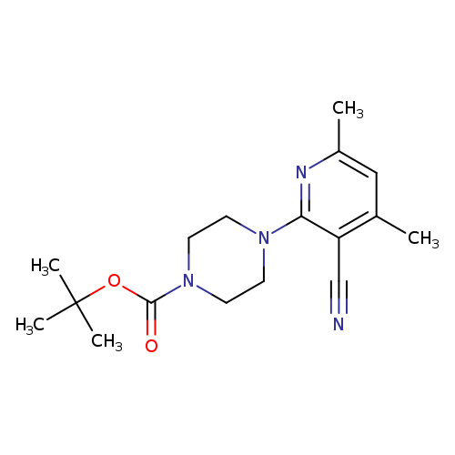 tert-butyl 4-(3-cyano-4,6-dimethylpyridin-2-yl)piperazine-1-carboxylate