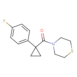 4-[1-(4-fluorophenyl)cyclopropanecarbonyl]thiomorpholine