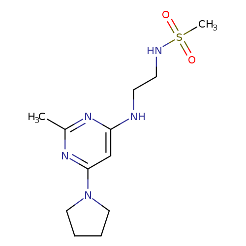 N-(2-{[2-methyl-6-(pyrrolidin-1-yl)pyrimidin-4-yl]amino}ethyl)methanesulfonamide
