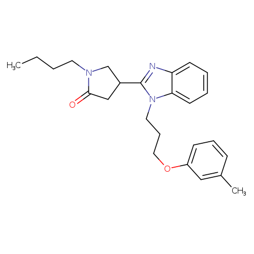 1-butyl-4-{1-[3-(3-methylphenoxy)propyl]-1H-1,3-benzodiazol-2-yl}pyrrolidin-2-one