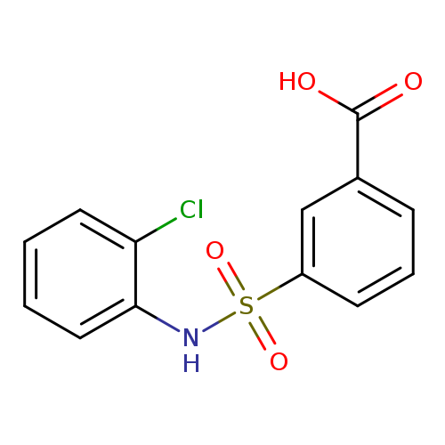 3-[(2-chlorophenyl)sulfamoyl]benzoic acid