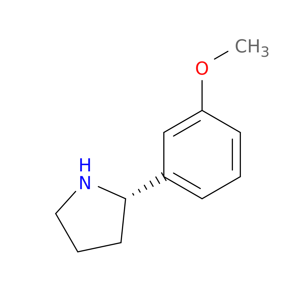 3-((2S)Pyrrolidin-2-yl)-1-methoxybenzene