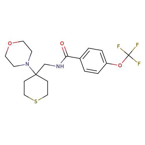 N-{[4-(morpholin-4-yl)thian-4-yl]methyl}-4-(trifluoromethoxy)benzamide