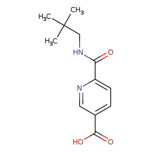 6-[(2,2-dimethylpropyl)carbamoyl]pyridine-3-carboxylic acid
