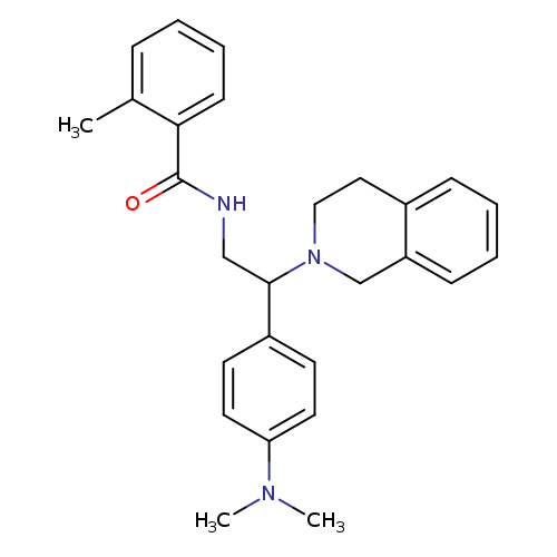 N-{2-[4-(dimethylamino)phenyl]-2-(1,2,3,4-tetrahydroisoquinolin-2-yl)ethyl}-2-methylbenzamide
