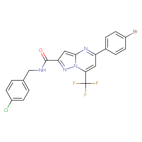 5-(4-bromophenyl)-N-(4-chlorobenzyl)-7-(trifluoromethyl)pyrazolo[1,5-a]pyrimidine-2-carboxamide